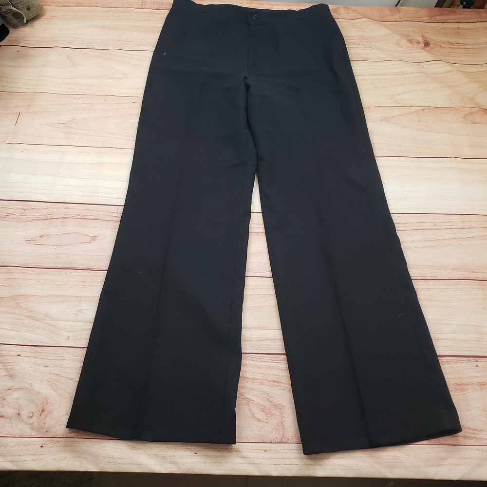 Levis Pants Womens Medium Black Wide Leg Dress‎ Trousers Career Office Slacks